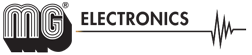 Het logo van MG Electronics